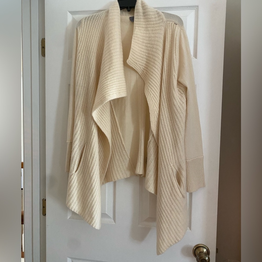 360 Cashmere Waterfall Draped Cardigan